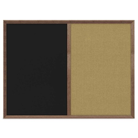 United Visual Products Enclosed Corkboard, 1 Door, 72"x36", 4" Fra UV3425-WHITE-RUBBER